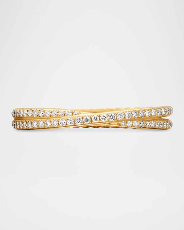 3.14mm DY Crossover Band Ring in 18K Gold